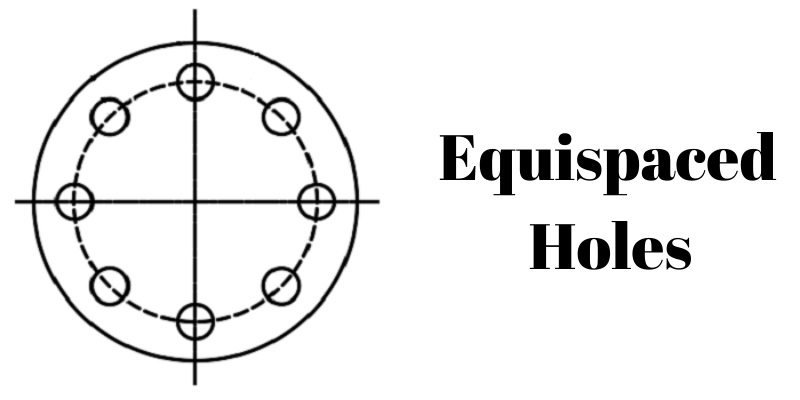 equi-spaced flange hole marking calculator