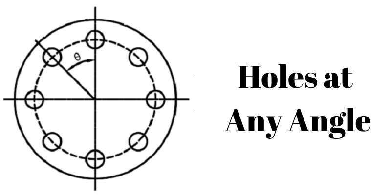 flange holes at any angle calculator