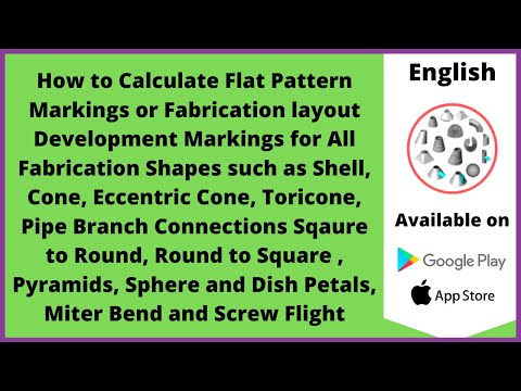 How to Calculate Flat Pattern Fabrication Layout Marking for All Types of Fab. Shapes|Eng|Let&#039;sFab